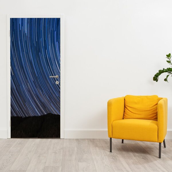 Foto tapeta za vrata - Noćne zvijezde i nebo (95x205cm)