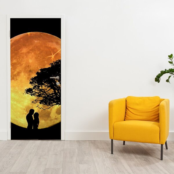 Foto tapeta za vrata - Sjene na mjesečini (95x205cm)