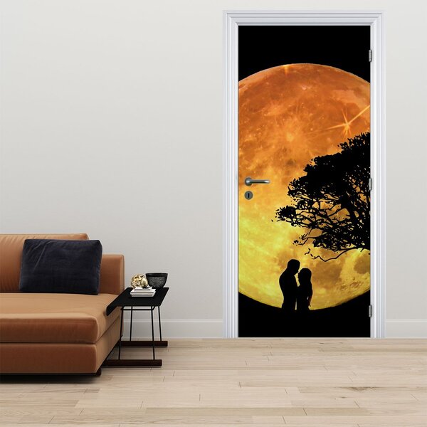Foto tapeta za vrata - Sjene na mjesečini (95x205cm)