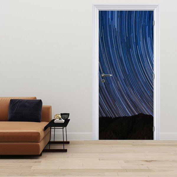 Foto tapeta za vrata - Noćne zvijezde i nebo (95x205cm)