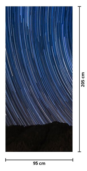 Foto tapeta za vrata - Noćne zvijezde i nebo (95x205cm)