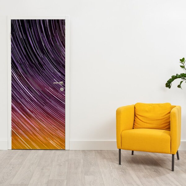 Foto tapeta za vrata - Zamagljene zvijezde na nebu (95x205cm)