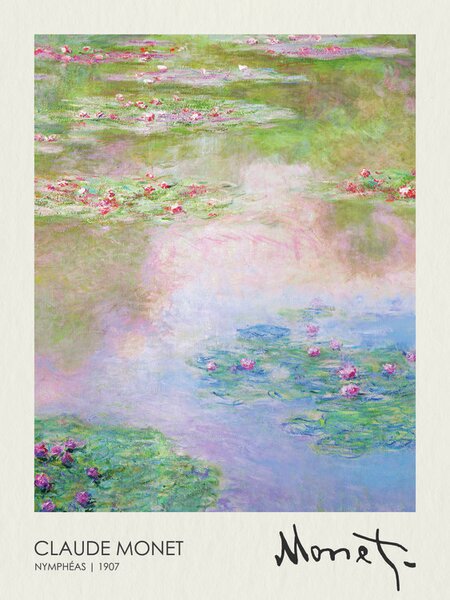 Reprodukcija Nymphéas (1907), Claude Monet