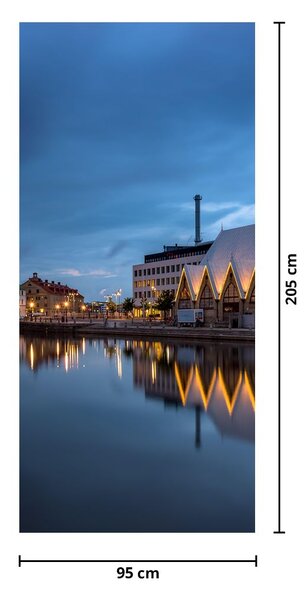 Foto tapeta za vrata - Vodeni kanal - Göteborg (95x205cm)