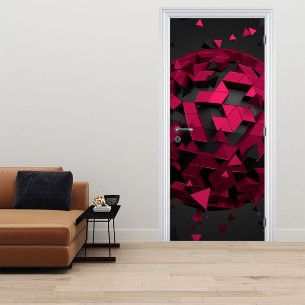 Foto tapeta za vrata - 3D apstrakcija (95x205cm)