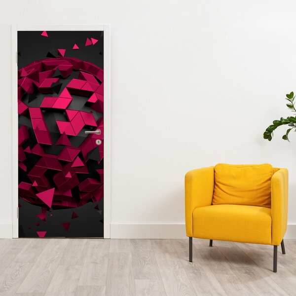 Foto tapeta za vrata - 3D apstrakcija (95x205cm)
