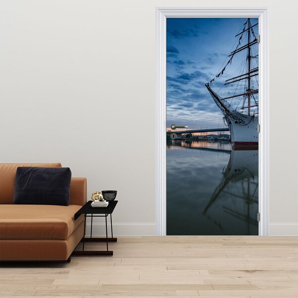 Foto tapeta za vrata - Jedrilica (95x205cm)