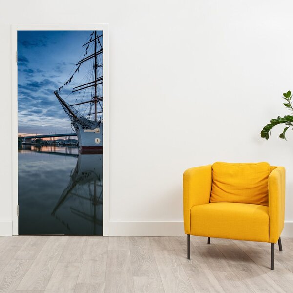 Foto tapeta za vrata - Jedrilica (95x205cm)