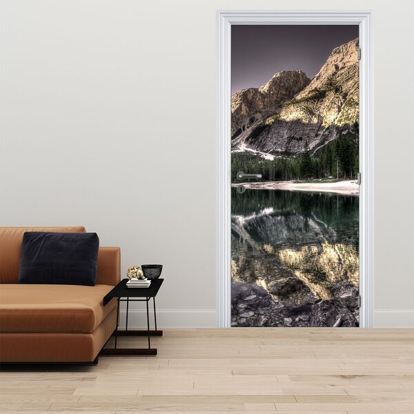 Foto tapeta za vrata - Jezero u planinama (95x205cm)