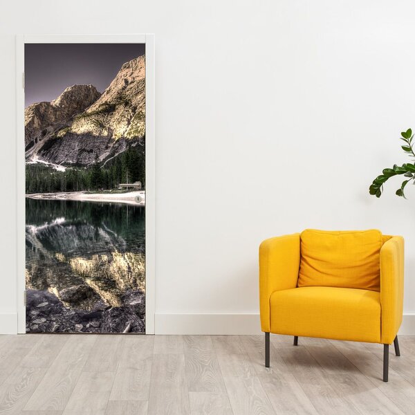 Foto tapeta za vrata - Jezero u planinama (95x205cm)