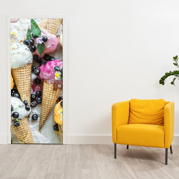 Foto tapeta za vrata - Sladoled (95x205cm)