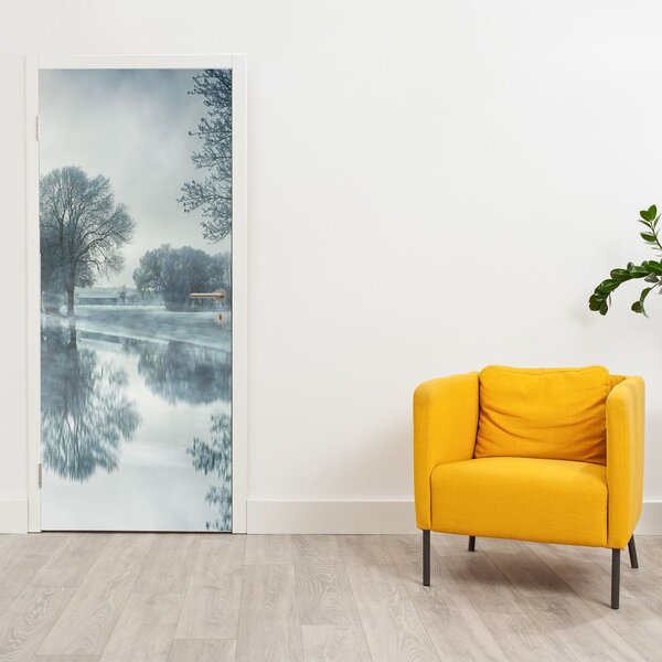 Foto tapeta za vrata - Zimska priroda (95x205cm)