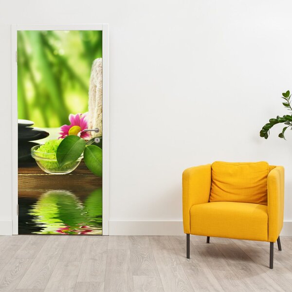 Foto tapeta za vrata - Pomagala za masažu (95x205cm)