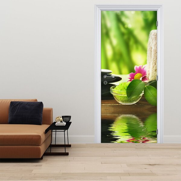 Foto tapeta za vrata - Pomagala za masažu (95x205cm)