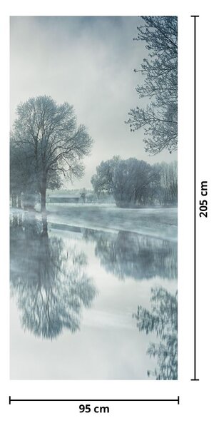 Foto tapeta za vrata - Zimska priroda (95x205cm)