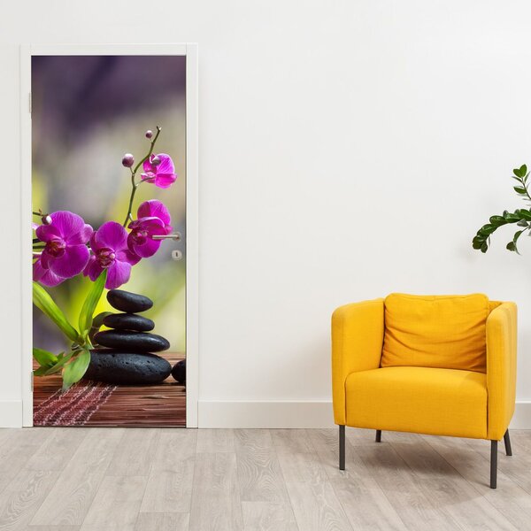 Foto tapeta za vrata - Wellness i kamen (95x205cm)