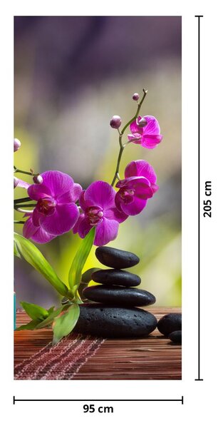 Foto tapeta za vrata - Wellness i kamen (95x205cm)