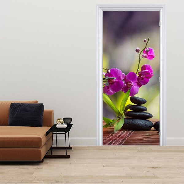 Foto tapeta za vrata - Wellness i kamen (95x205cm)