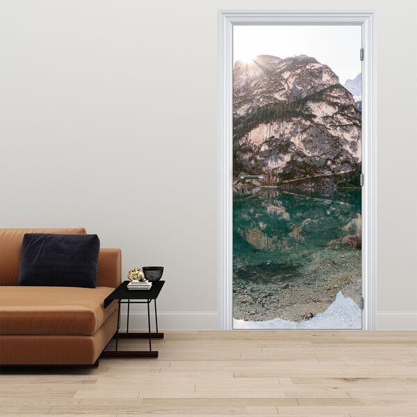 Foto tapeta za vrata - Planinsko jezero (95x205cm)