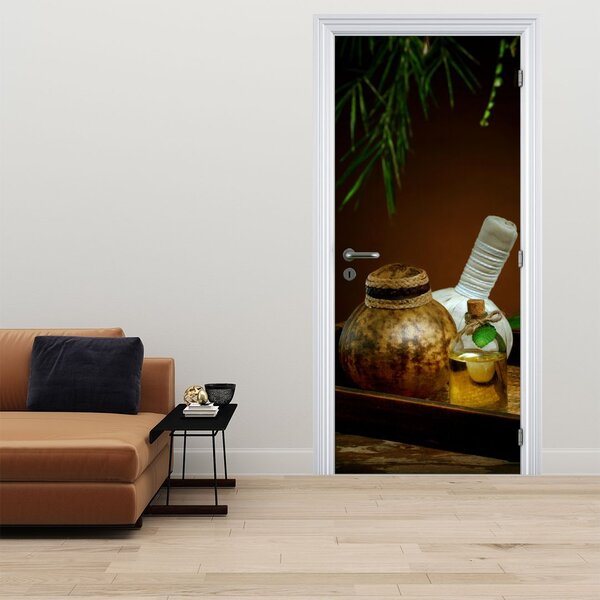 Foto tapeta za vrata - Stvari za wellness (95x205cm)