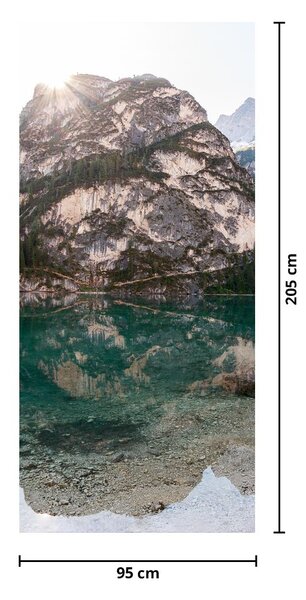 Foto tapeta za vrata - Planinsko jezero (95x205cm)