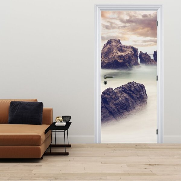 Foto tapeta za vrata - Litice u magli (95x205cm)