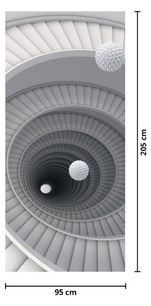Foto tapeta za vrata - 3D apstrakcija (95x205cm)