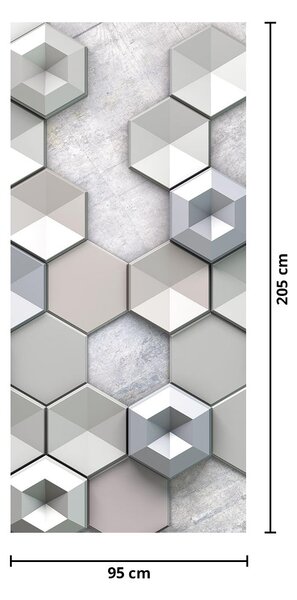Foto tapeta za vrata - 3D apstrakcija (95x205cm)