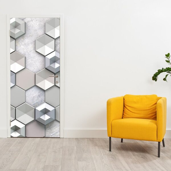 Foto tapeta za vrata - 3D apstrakcija (95x205cm)