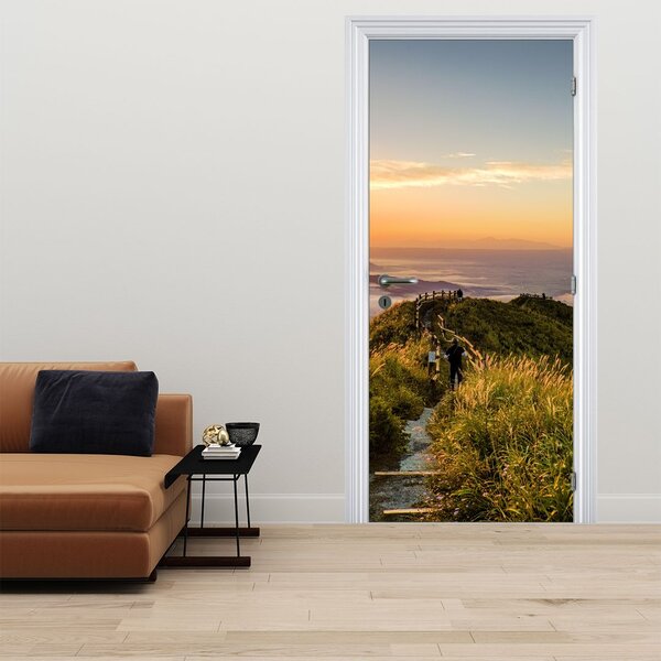 Foto tapeta za vrata - Planine na zalasku sunca (95x205cm)