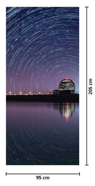 Foto tapeta za vrata - Noćno nebo sa zvijezdama (95x205cm)
