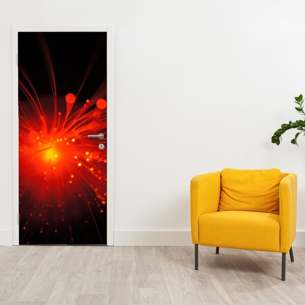 Foto tapeta za vrata - Iskre, apstrakcija (95x205cm)