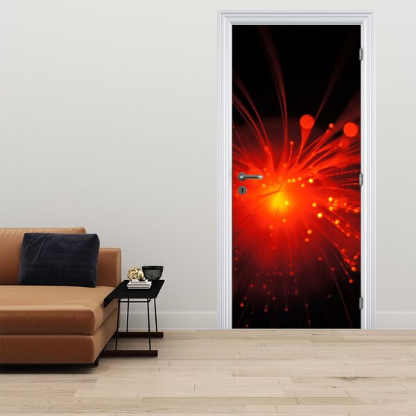 Foto tapeta za vrata - Iskre, apstrakcija (95x205cm)