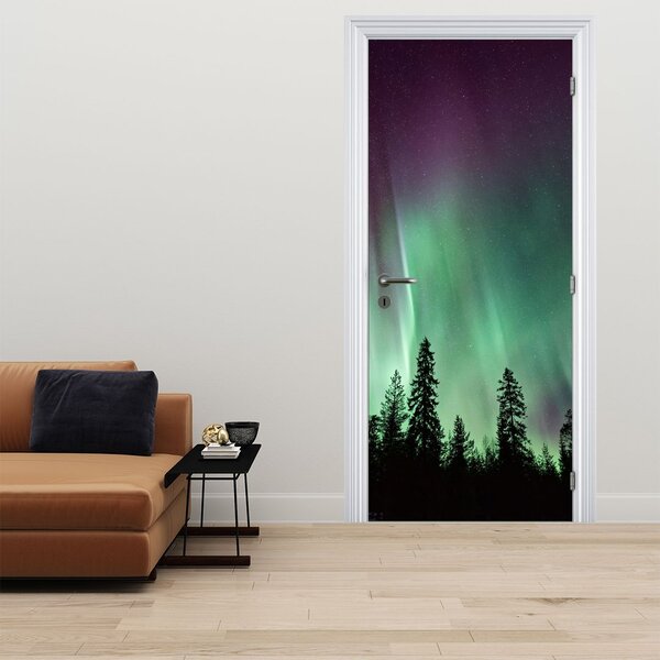 Foto tapeta za vrata - Polarna svijetlost (95x205cm)