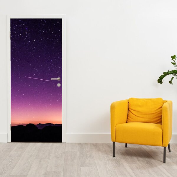 Foto tapeta za vrata - Nebo sa zvijezdom padalicom (95x205cm)