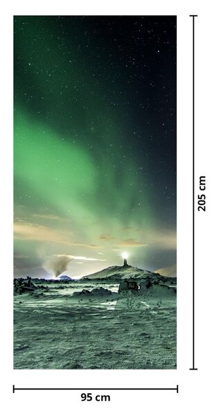 Foto tapeta za vrata -Polarna svijetlost (95x205cm)