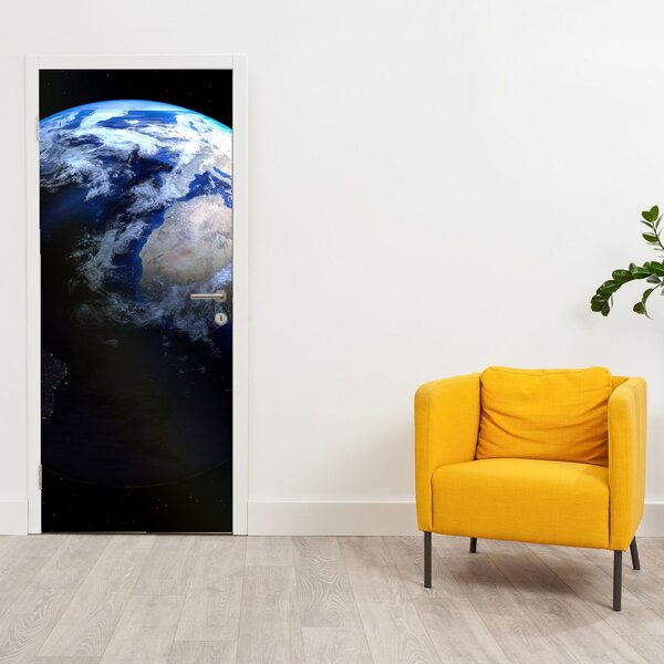 Foto tapeta za vrata - Planet Zemlja (95x205cm)