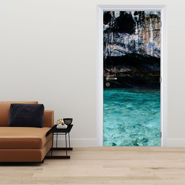 Foto tapeta za vrata - Voda i Stijene (95x205cm)