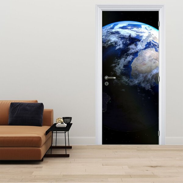 Foto tapeta za vrata - Planet Zemlja (95x205cm)