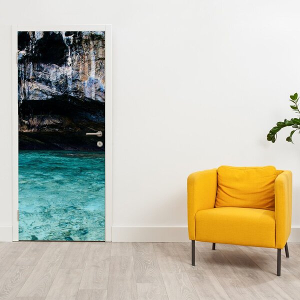 Foto tapeta za vrata - Voda i Stijene (95x205cm)