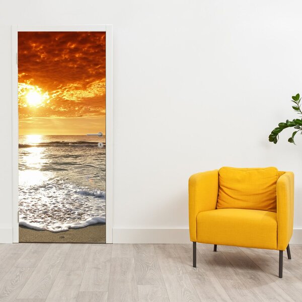 Foto tapeta za vrata - Zalazak sunca na Korzici (95x205cm)