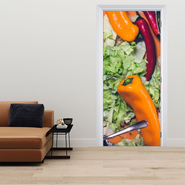 Foto tapeta za vrata - Povrće (95x205cm)