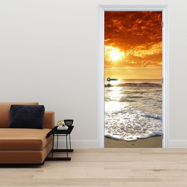 Foto tapeta za vrata - Zalazak sunca na Korzici (95x205cm)