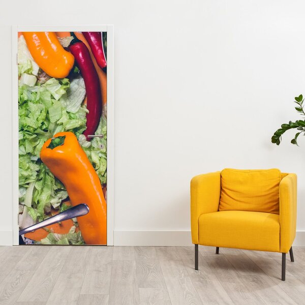 Foto tapeta za vrata - Povrće (95x205cm)