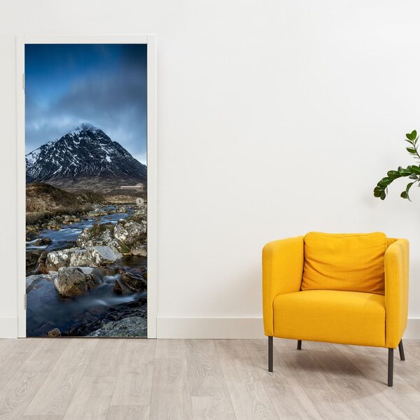 Foto tapeta za vrata - Planina i rijeka (95x205cm)