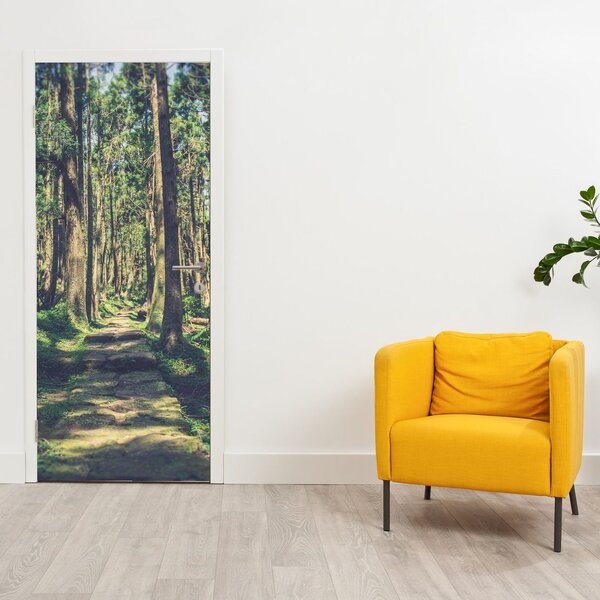 Foto tapeta za vrata - Put između stabala (95x205cm)