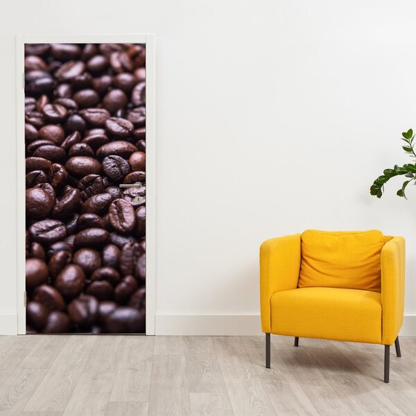 Foto tapeta za vrata - Zrna kave (95x205cm)