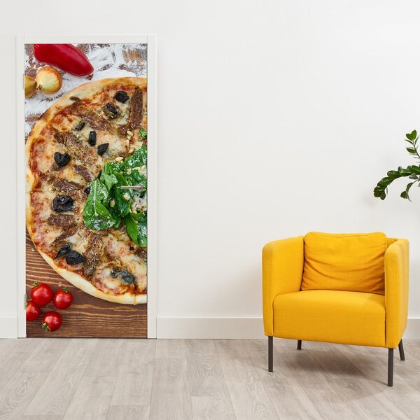 Foto tapeta za vrata - Pizza (95x205cm)