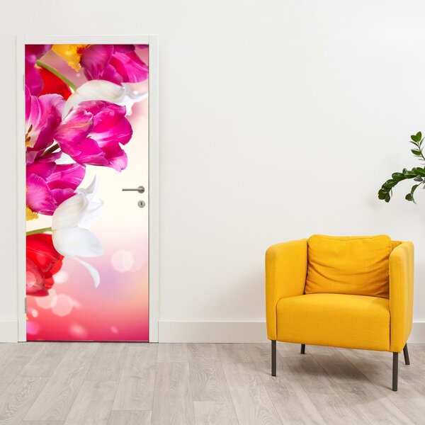 Foto tapeta za vrata - Tulipani (95x205cm)