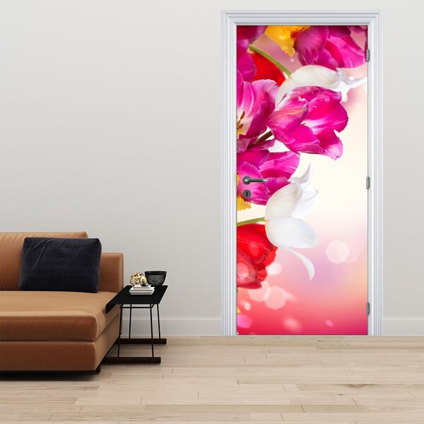 Foto tapeta za vrata - Tulipani (95x205cm)